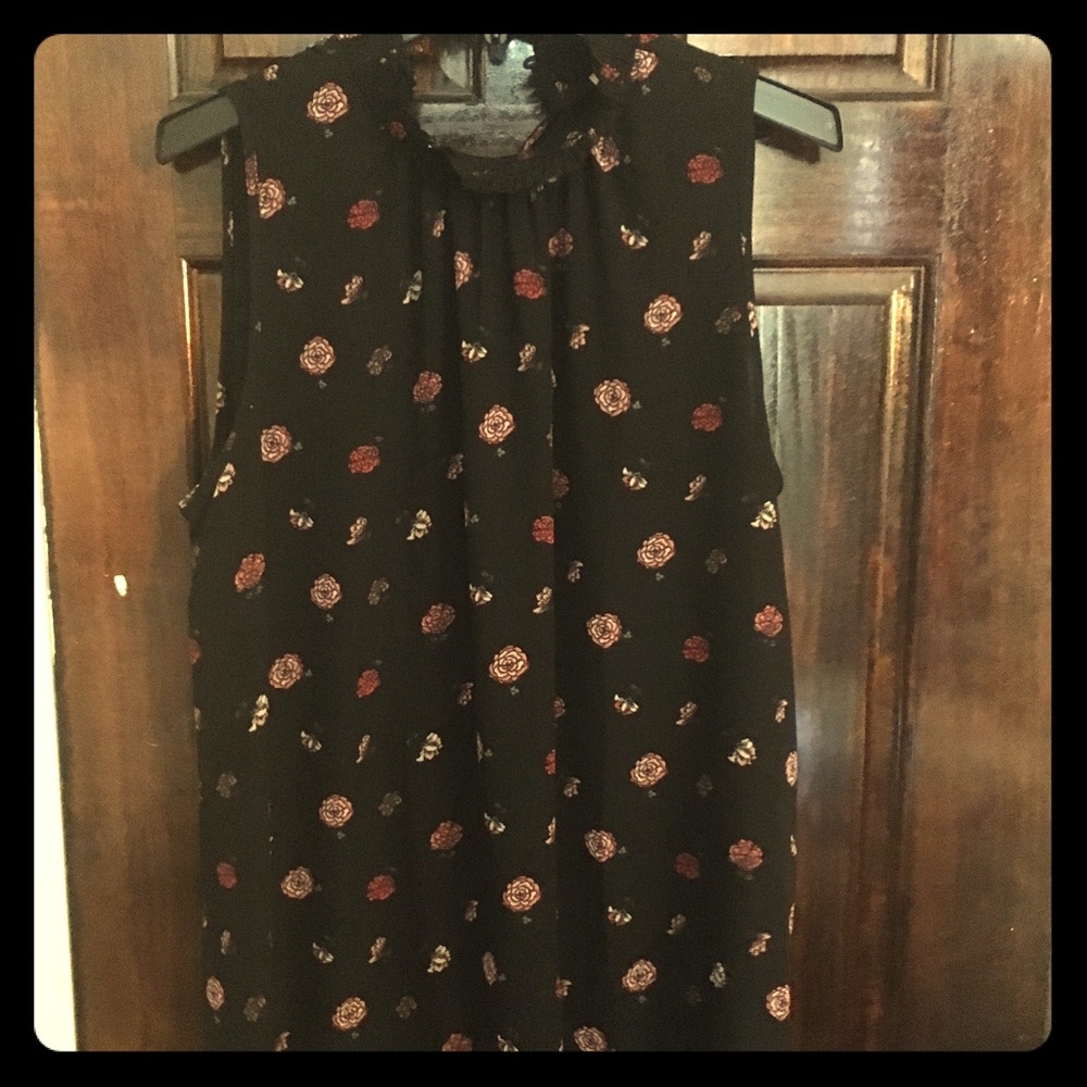 Loft High-Neck Sleeveless Top
